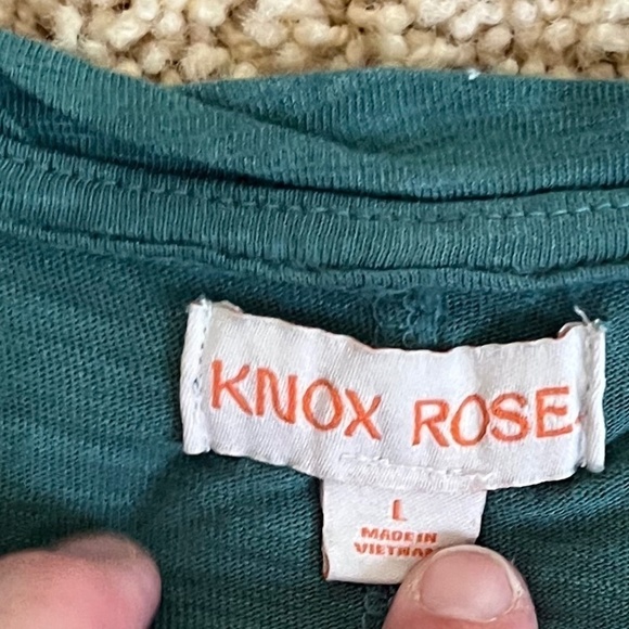 Knox Rose T-shirt Green and White - Picture 6 of 7